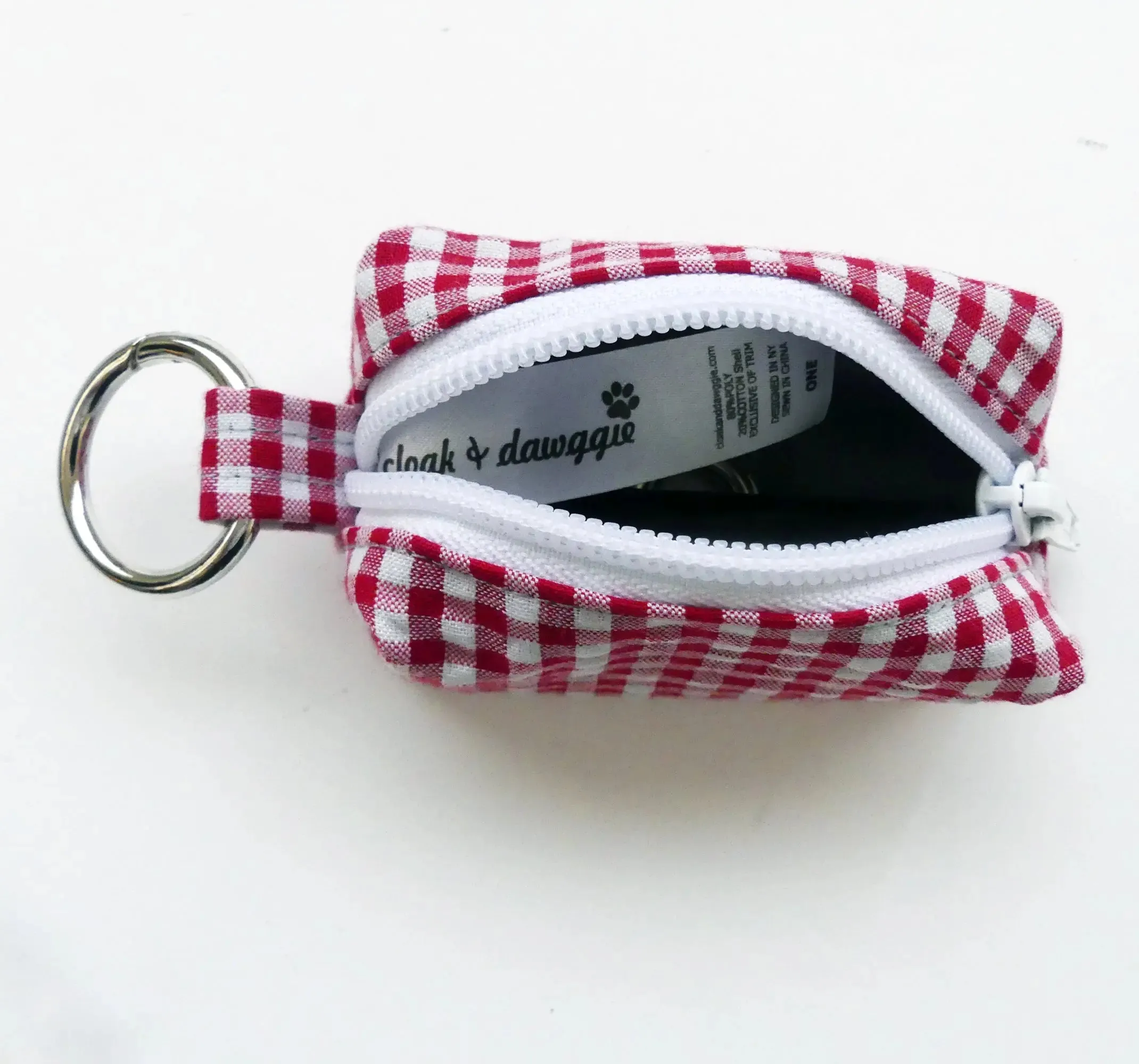 Precision Fit Gingham Dog Poop Bag Holder Matching Gingham Leads Harnesses