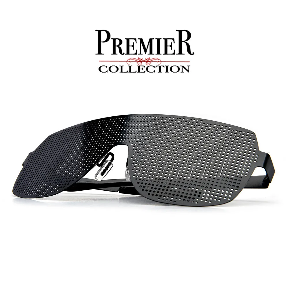 Premier Collection-Oversize Futuristic Mesh Grill Full Coverage Shield Eyewear