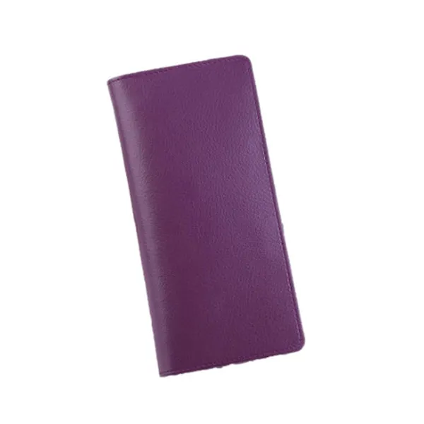 Purple Grained Leather Wallet 紫色真牛皮錢包 CH19052