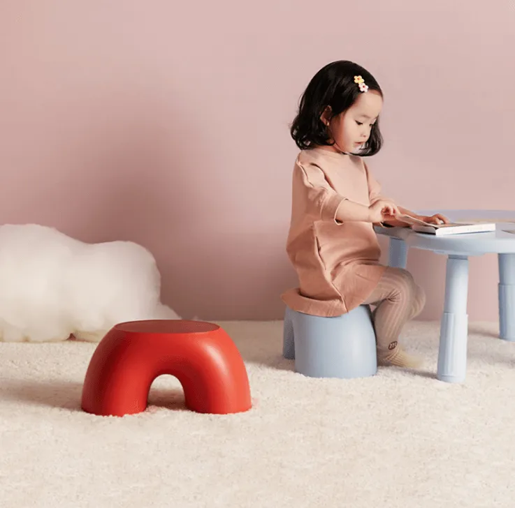 Rainbow Shape Designer Kids Stool Seat