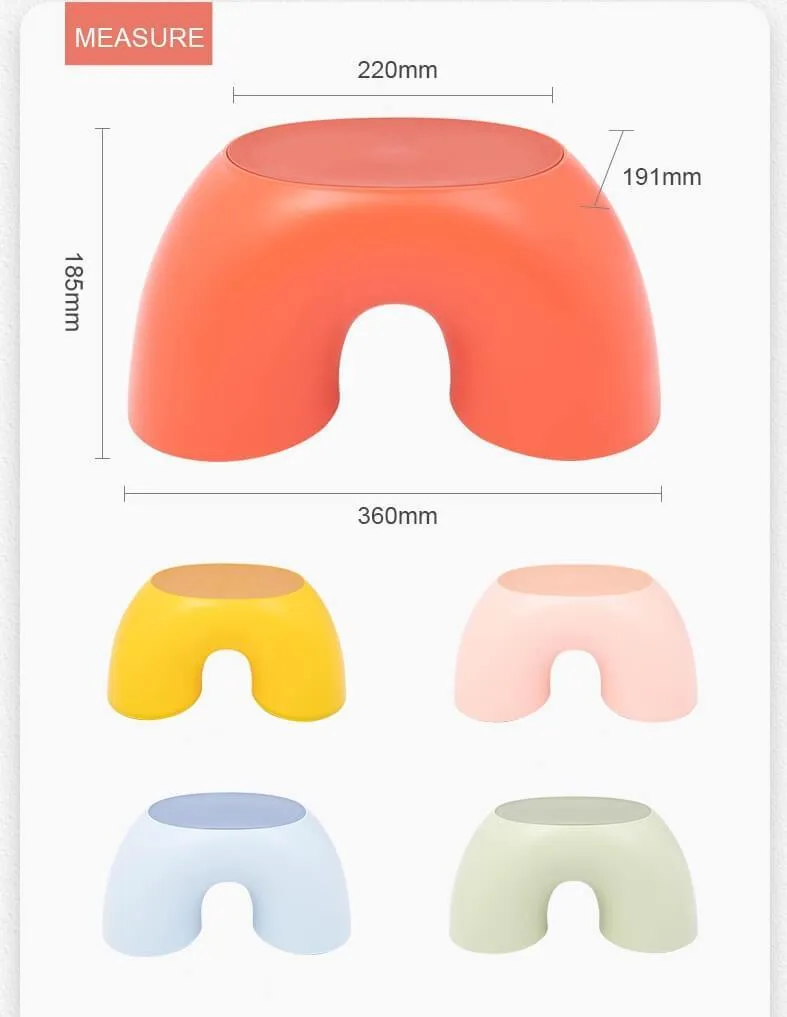 Rainbow Shape Designer Kids Stool Seat