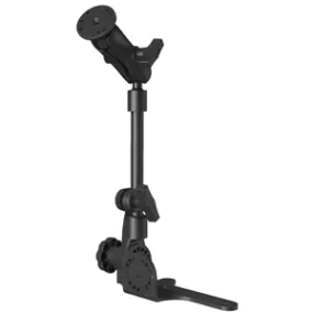 RAM Mount Universal No-Drill RAM Pod HD Vehicle Mount with Double Socket Arm & 2.5in Round Base (AMPS Hole Pattern)