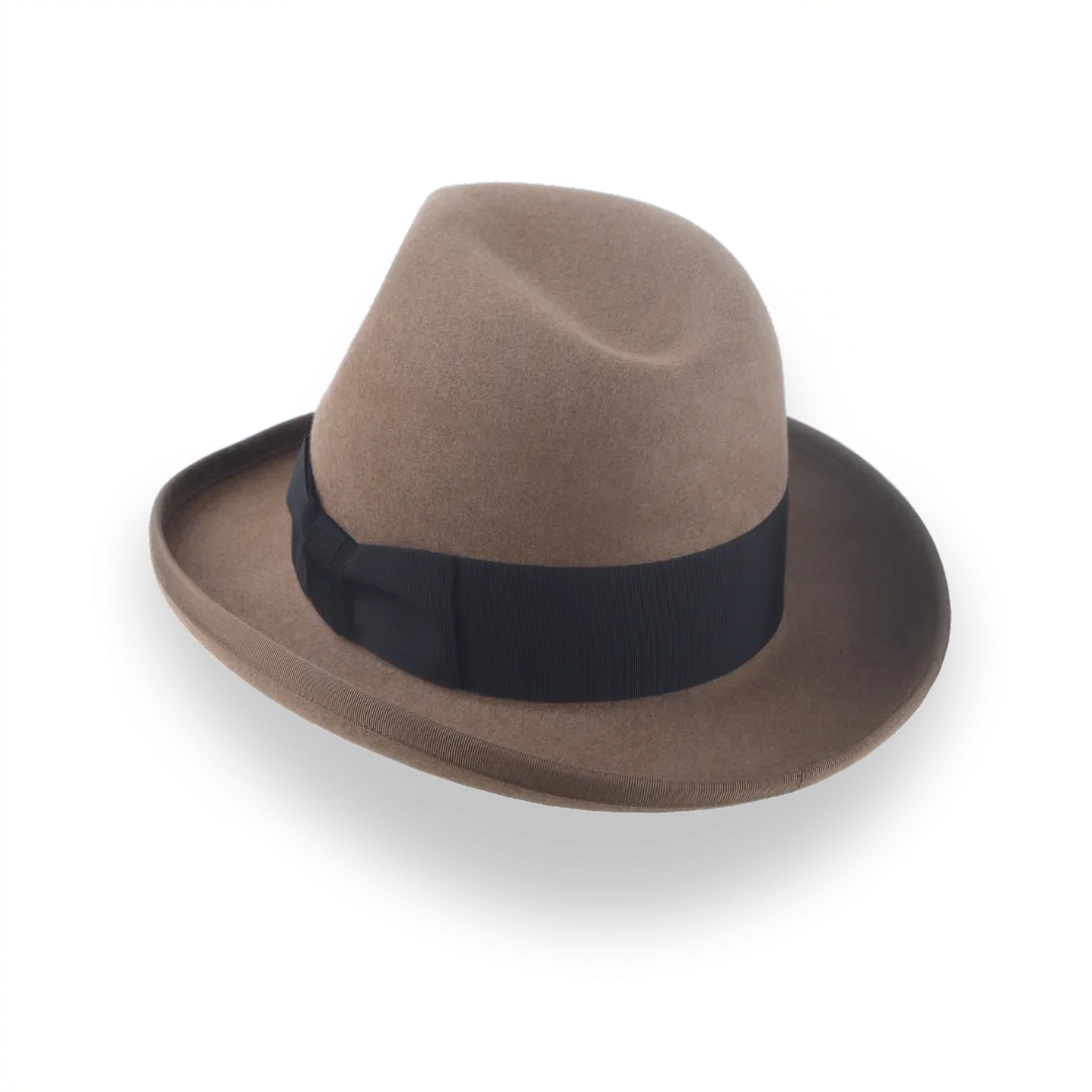 Retro Homburg Hat for Men in Premium Fur Felt | The Phaeton