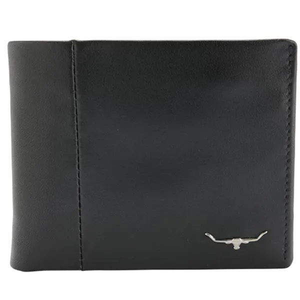 RM WILLIAMS - Leather Wallet with Coin Pocket - Black