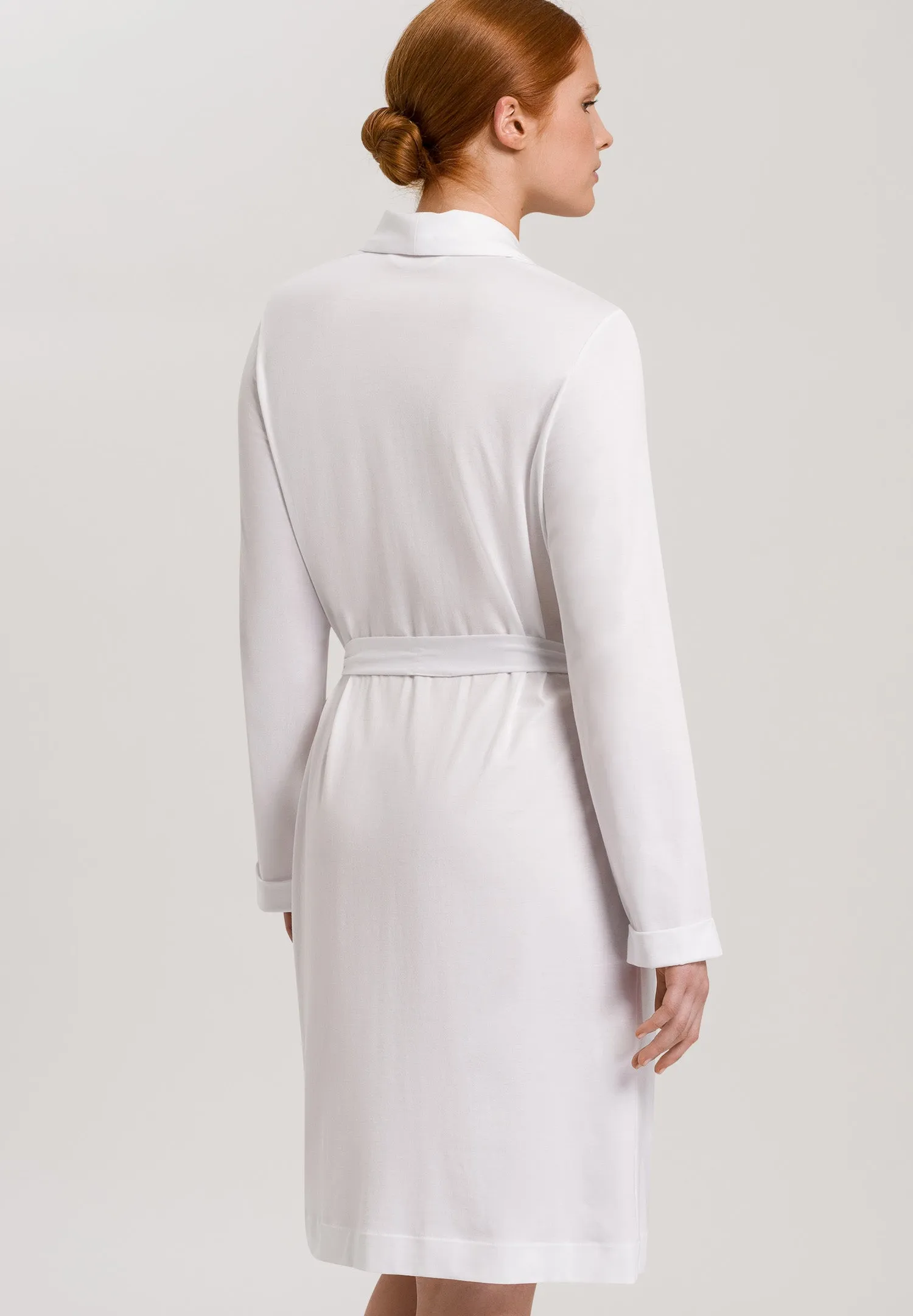 Robe Selection Melange Cotton Robe | White 77302-101