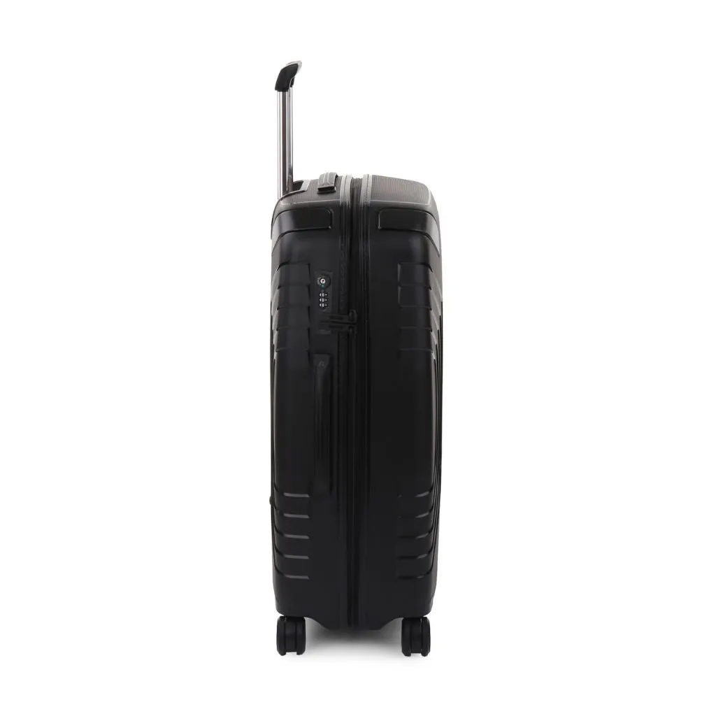 Roncato Ypsilon Large 78cm Hardsided Exp Spinner Suitcase Black