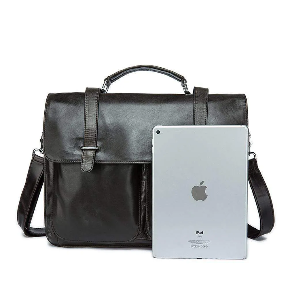 Rossie Viren Vintage Calfskin Leather Laptop/briefcase