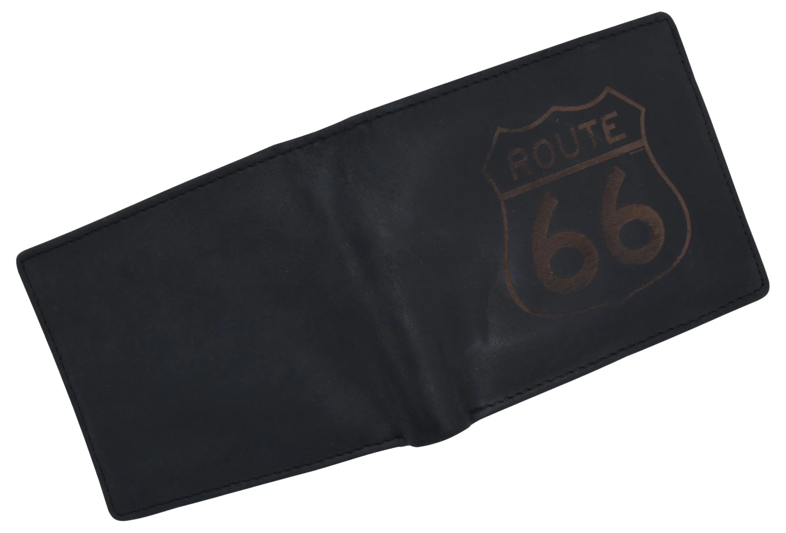 Route 66 Mens RFID Bifold Credit Card ID Genuine Leather Wallet /53HTC Route66