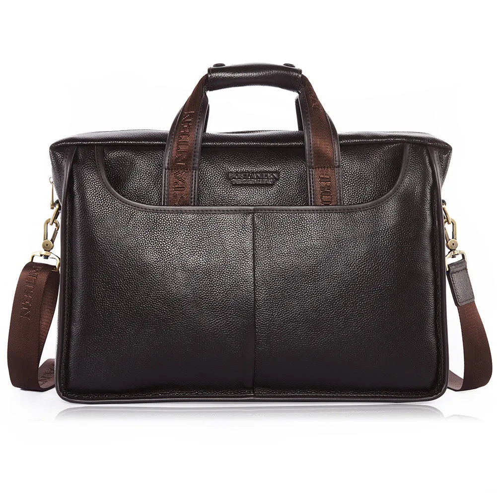 Royal Retro Leather Briefcase | 17' Laptop