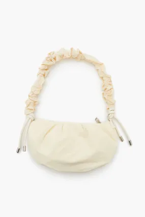 Ruched Crescent Shoulder Bag