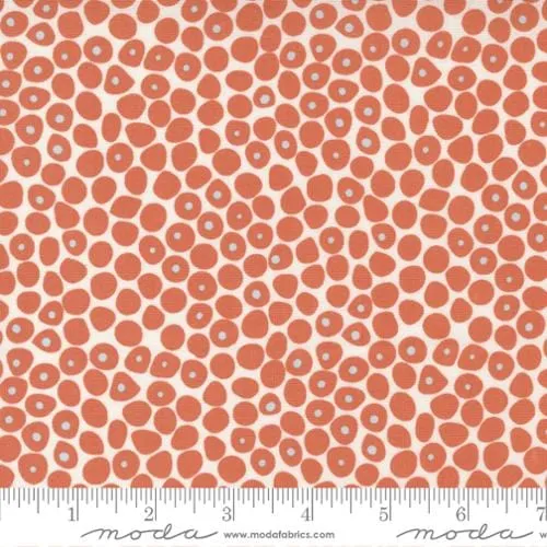 Sale - Flowing Dots in Marmalade - Lazy Afternoon by Zen Chic - MODA