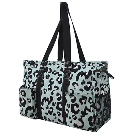 !SALE! Purrfect Cheetah NGIL Zippered Caddy Large Organizer Tote Bag