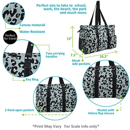 !SALE! Purrfect Cheetah NGIL Zippered Caddy Large Organizer Tote Bag