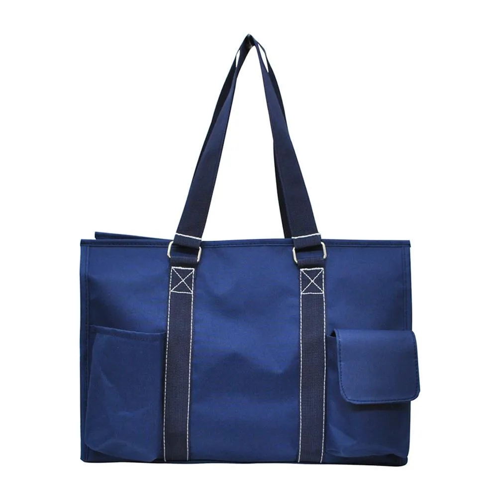 SALE! Solid Color Navy NGIL Zippered Caddy Organizer Tote Bag