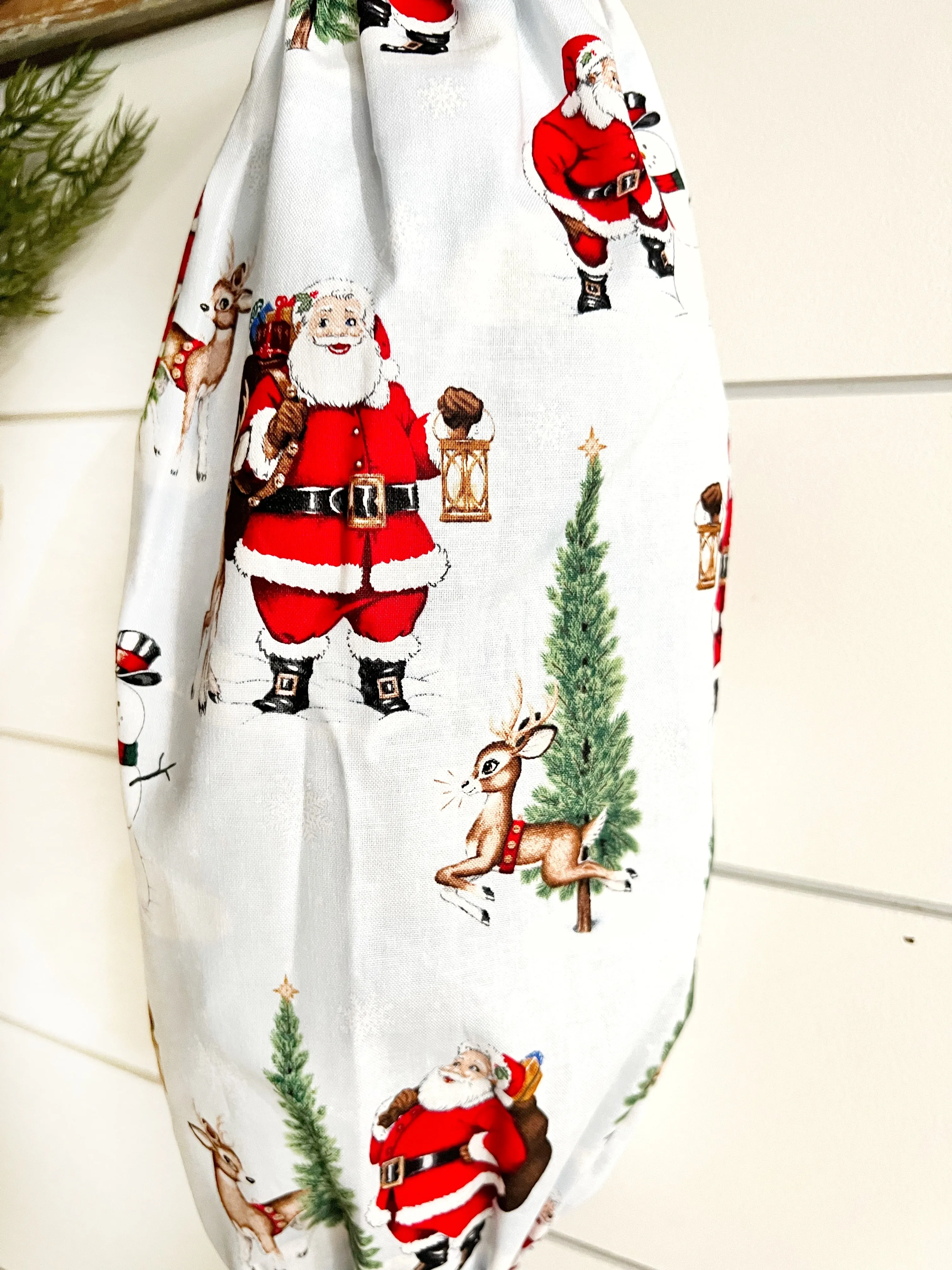 Santa & Snowman Bag Holder