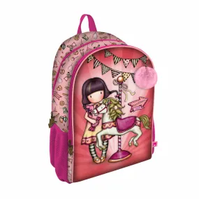 School Bag Gorjuss Carousel Salmon 31.5 x 44 x 22.5 cm