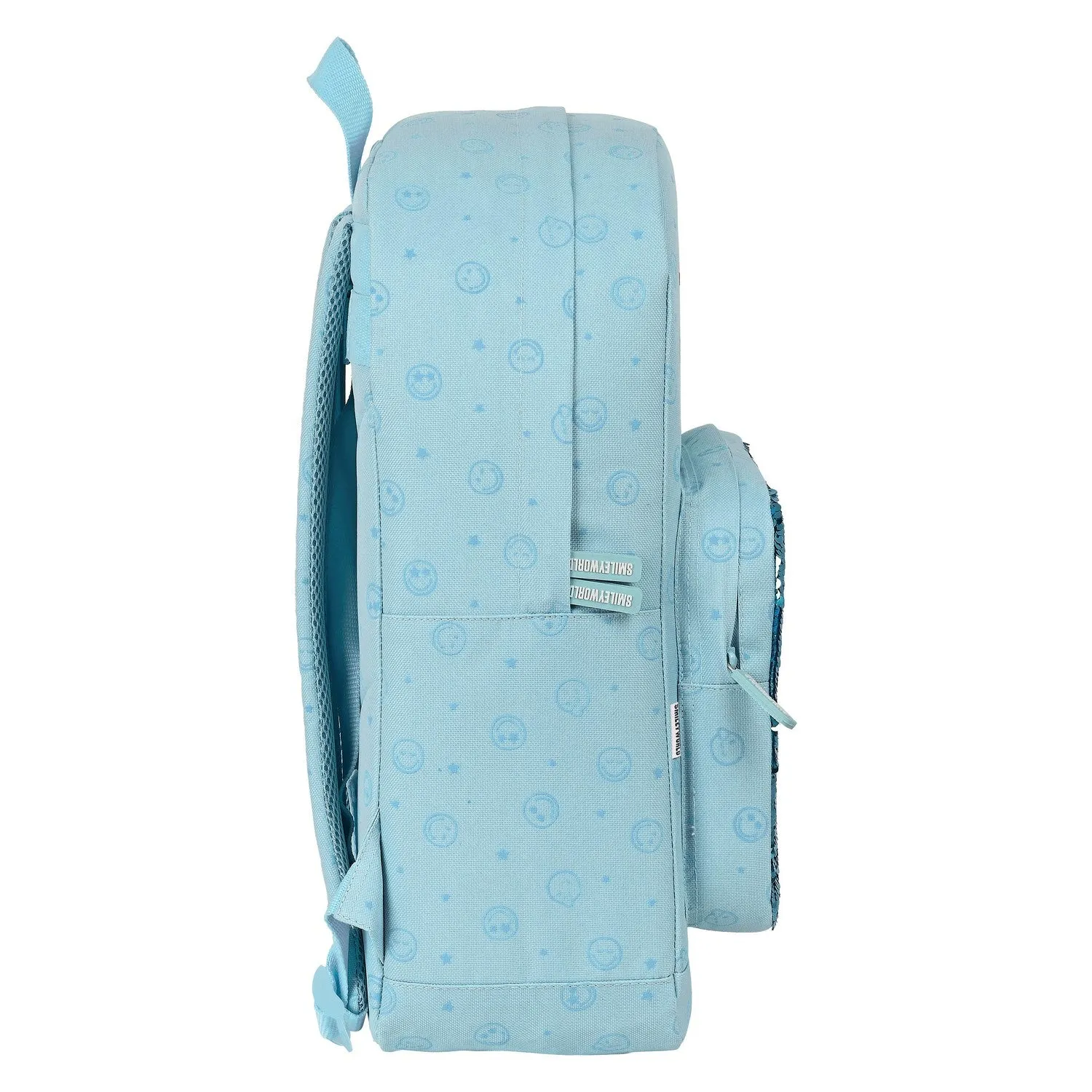 School Bag Smiley M754 Blue 32 x 43 x 14 cm