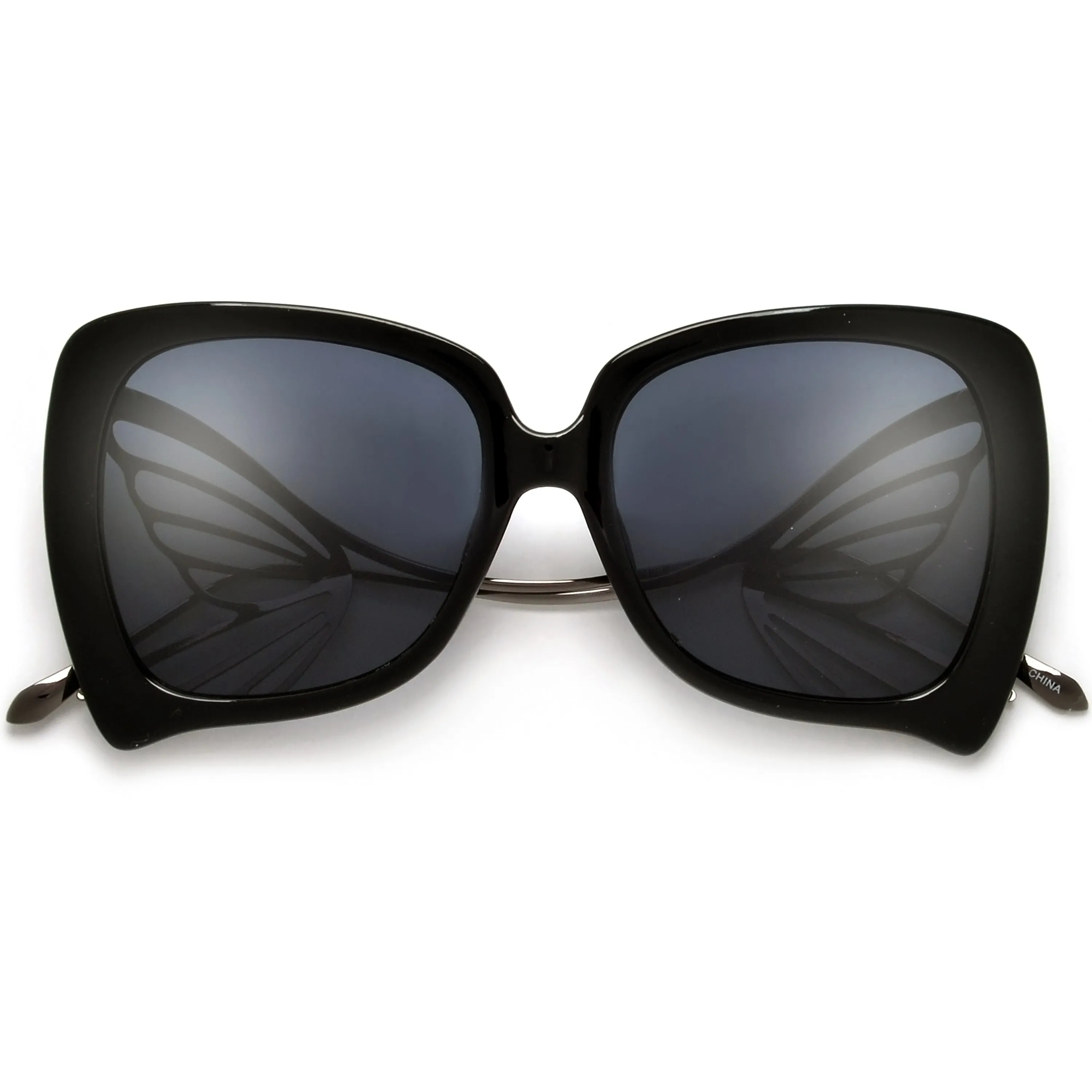 Show Stopping Oversize Butterfly Sculpted Sunnies