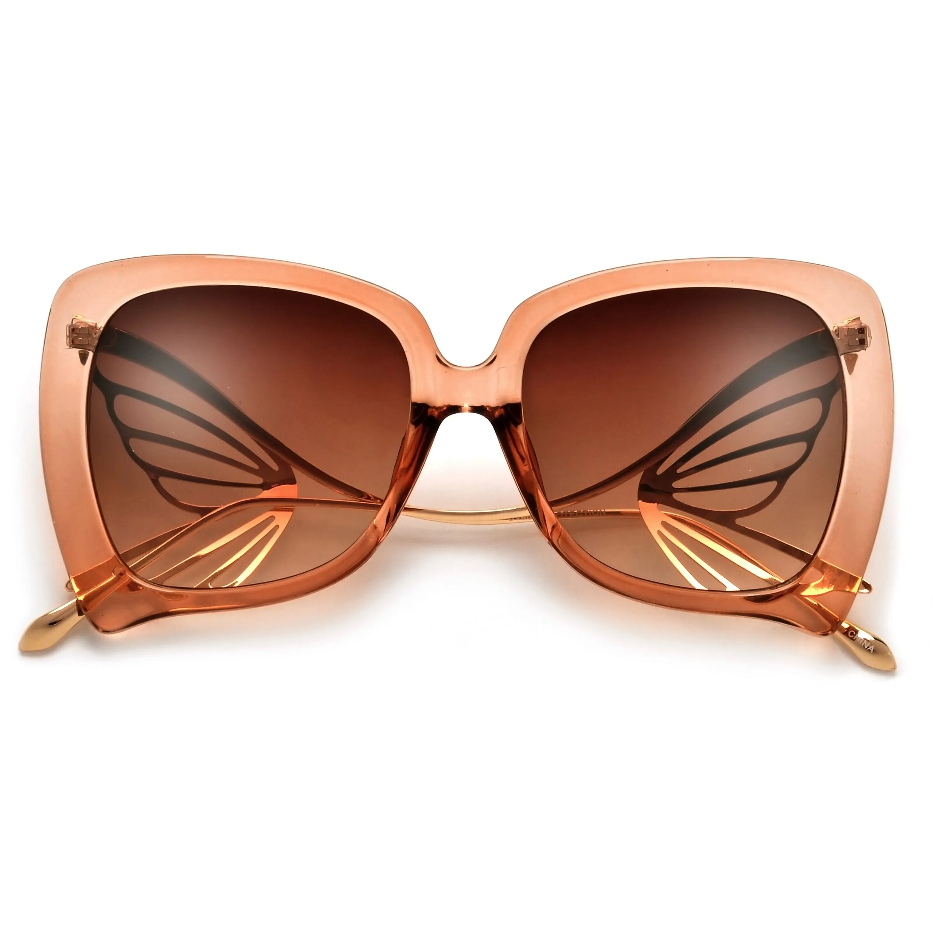 Show Stopping Oversize Butterfly Sculpted Sunnies