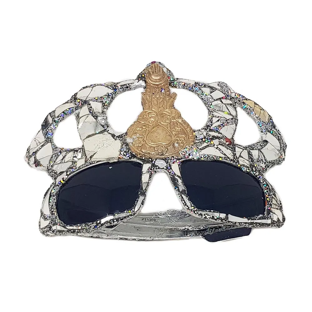 SILVER SUNGLASSES - CROWNED