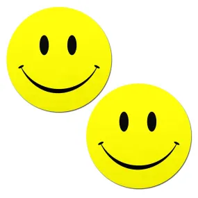 Smiley Faces: Bright Yellow Nipple Pasties