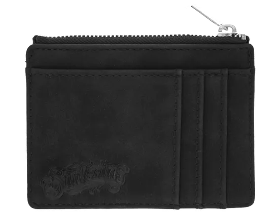 Suavecita Zipper Card Holder Wallet - Black