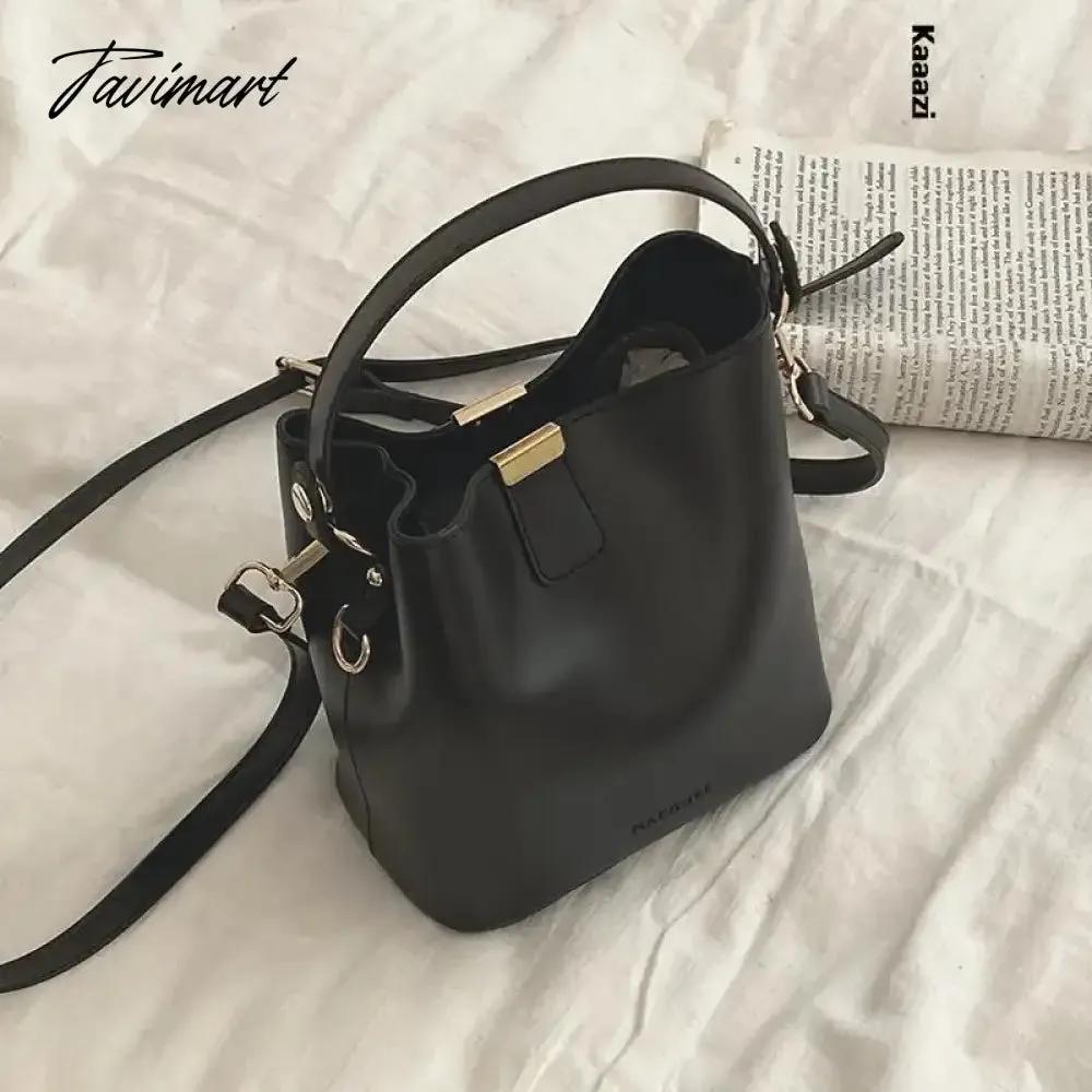 Tavimart New Trend Versatile Women's Handbag Solid Color Casual Shoulder Bag Luxury Pu Leather Classic Designer Crossbody Bag Simple