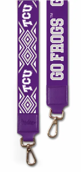 TCU Ikat 2" Wide Purse Strap