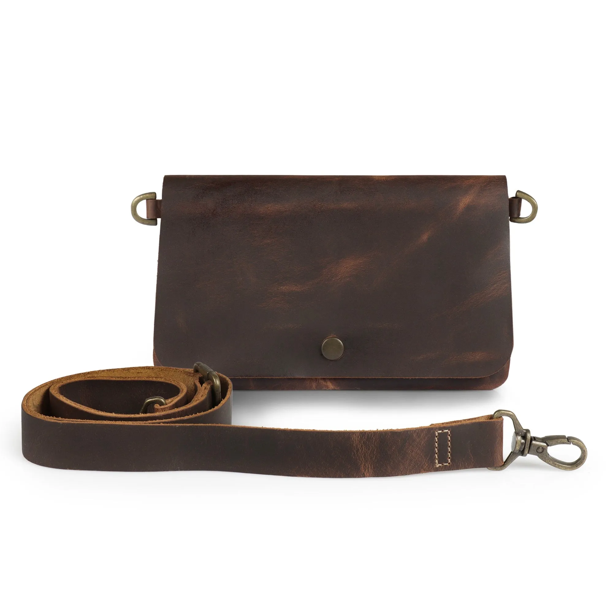 Teslin Leather Convertible Purse