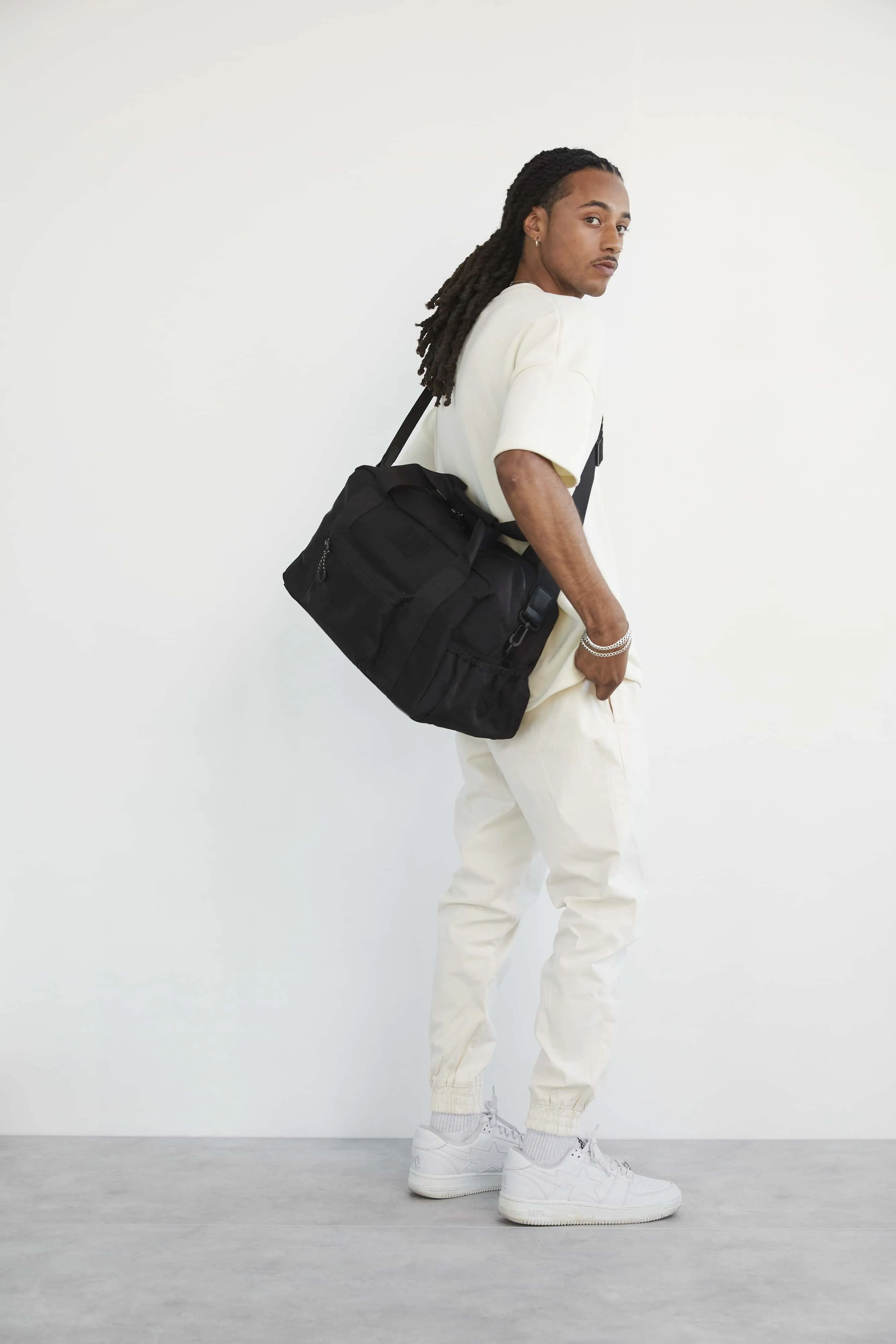 The Sport Duffle Backpack in Black