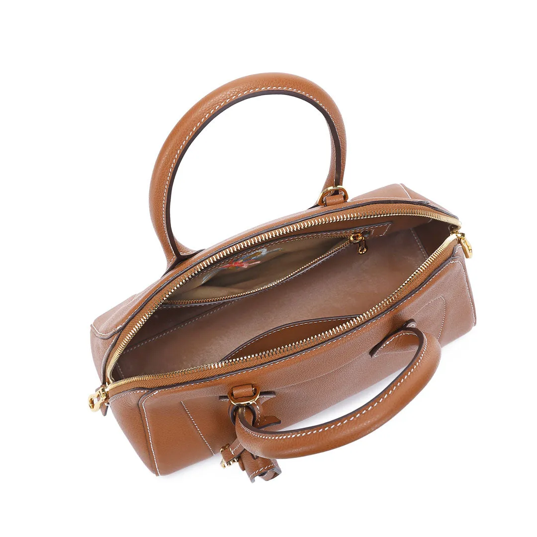 TIANQINGJI Handmade EVE Leather Dome Shell Tote Bags