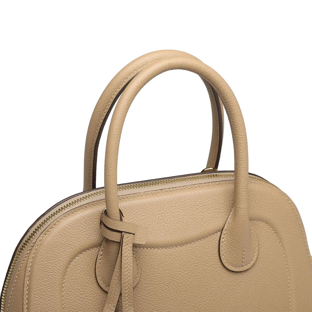 TIANQINGJI Handmade EVE Leather Dome Shell Tote Bags