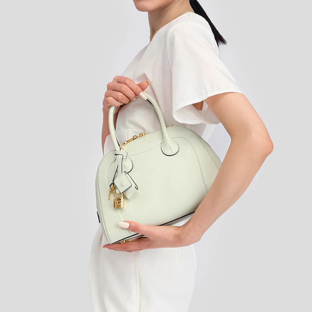 TIANQINGJI Handmade EVE Leather Dome Shell Tote Bags