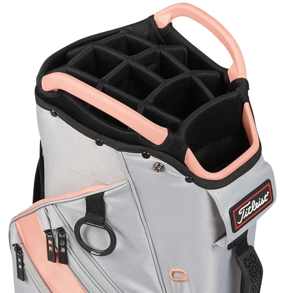 Titleist Cart 14 Lightweight Cart Bag - Grey/Peach