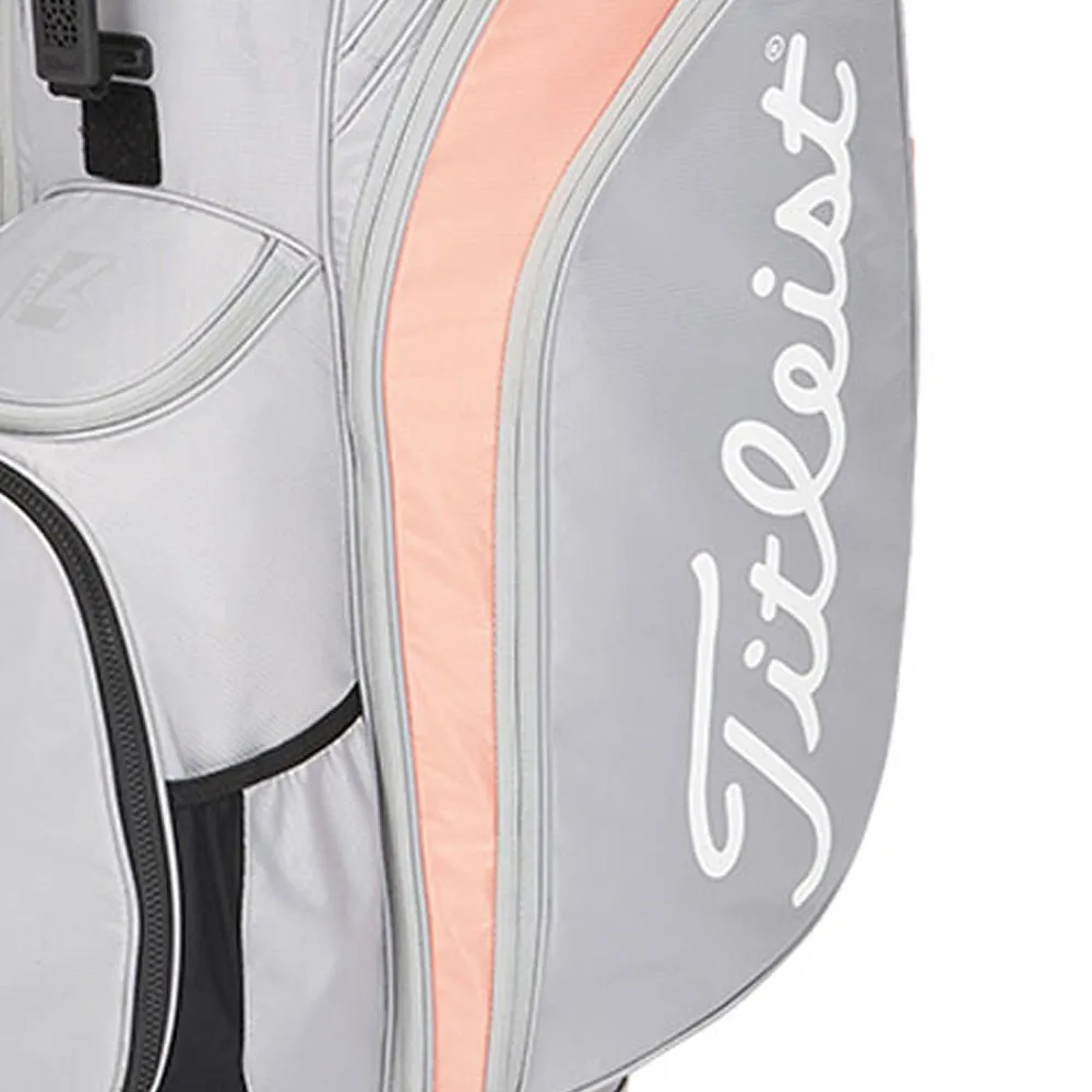 Titleist Cart 14 Lightweight Cart Bag - Grey/Peach