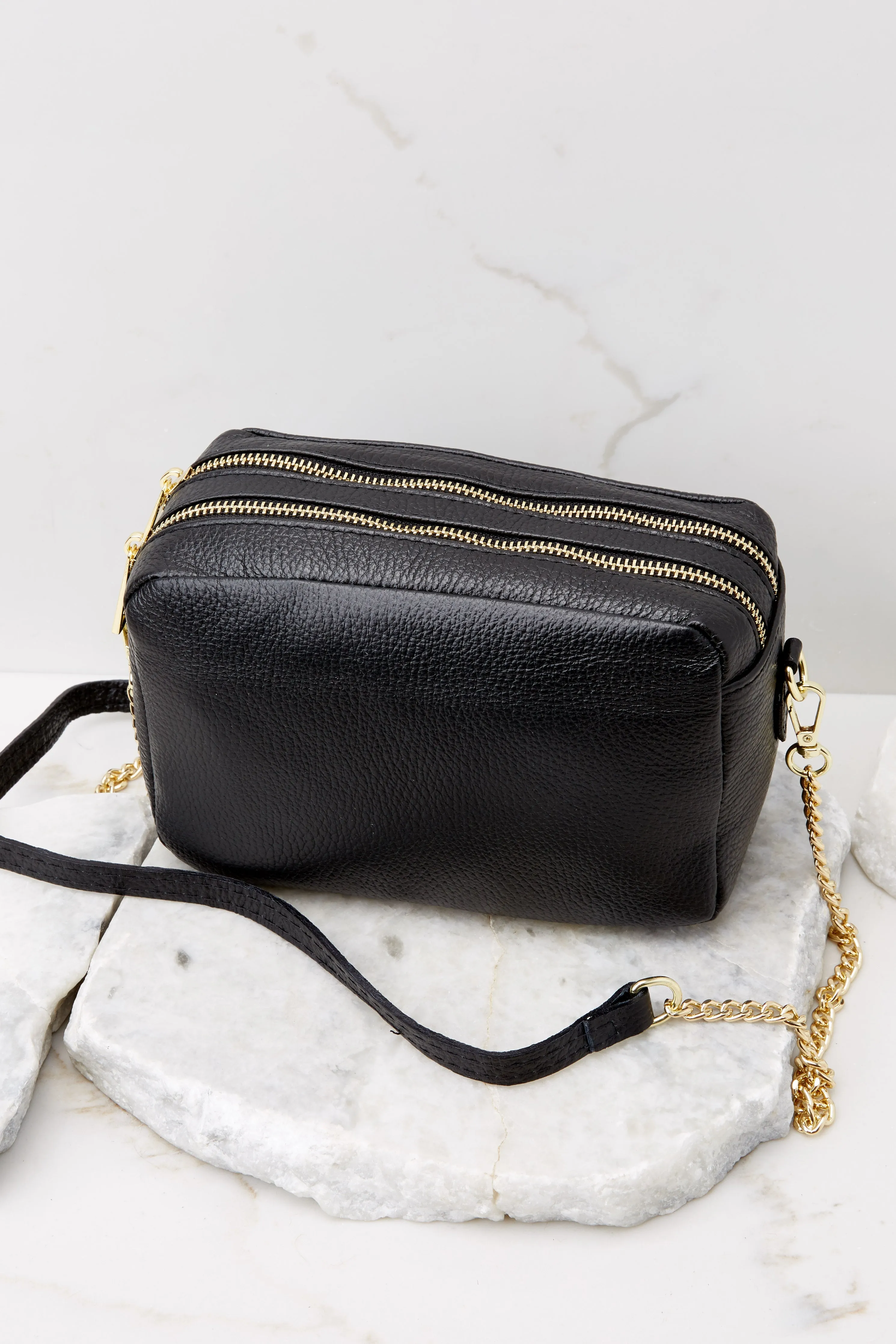 Too Chic Black Leather Bag