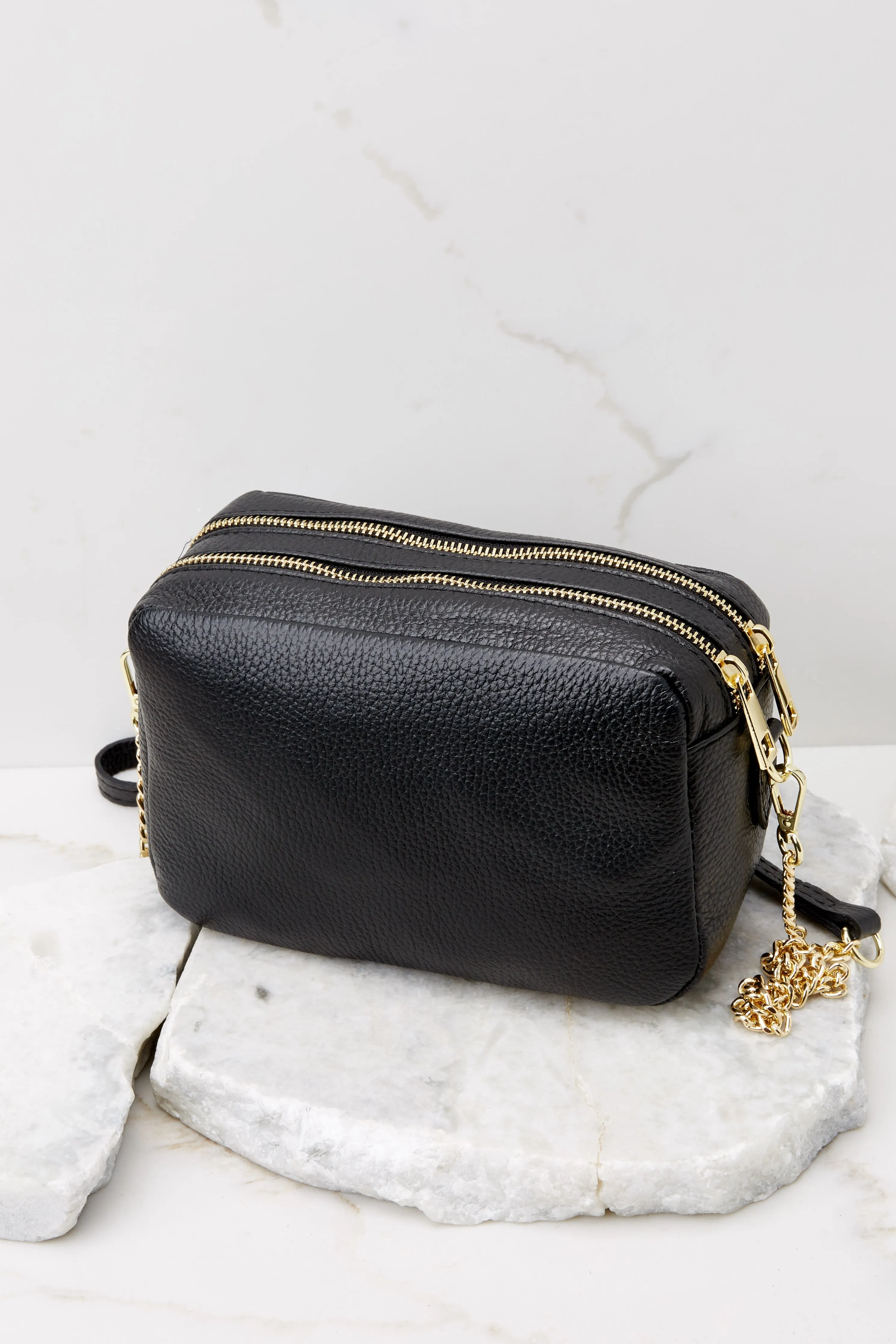 Too Chic Black Leather Bag