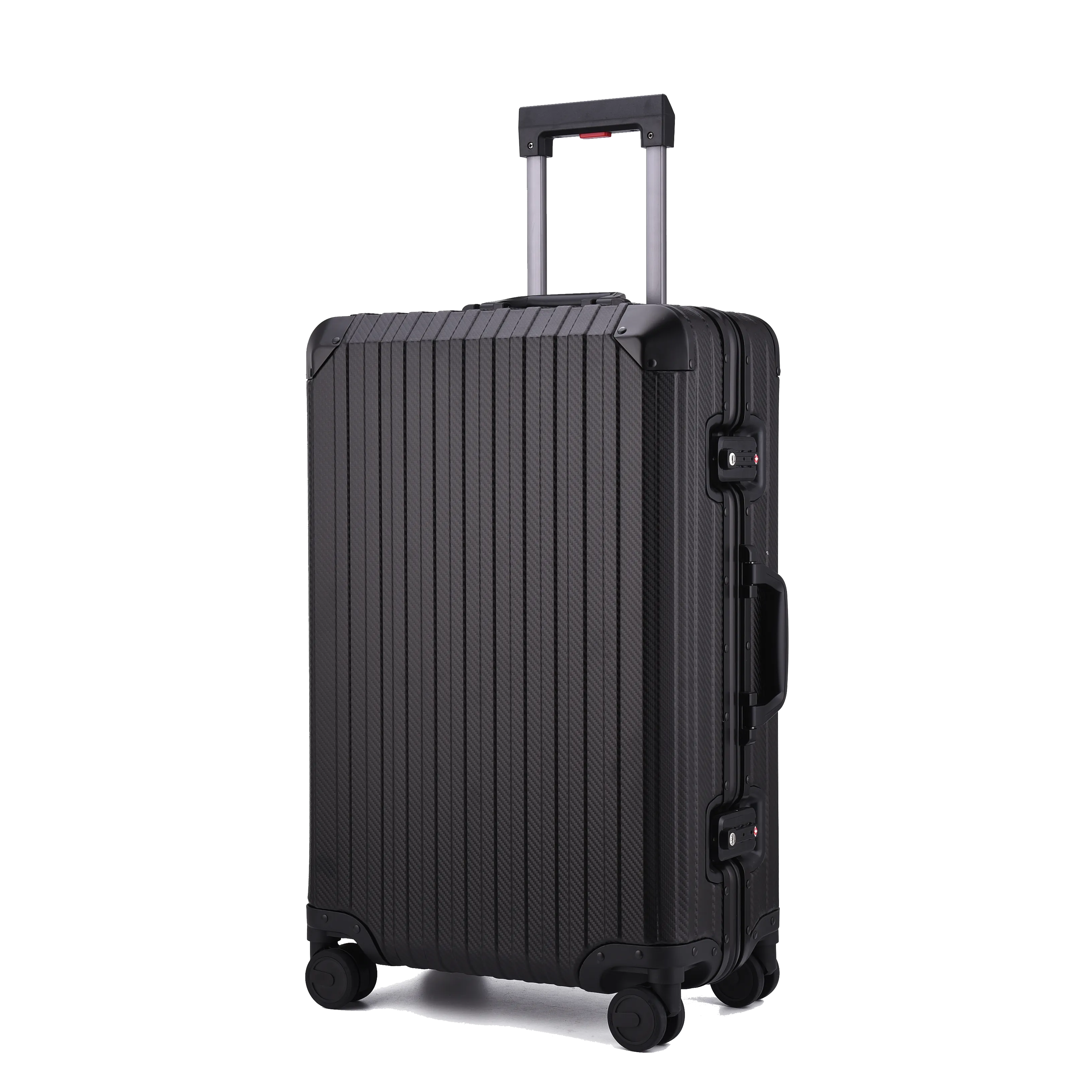 TREK Aluminum Suitcase Black