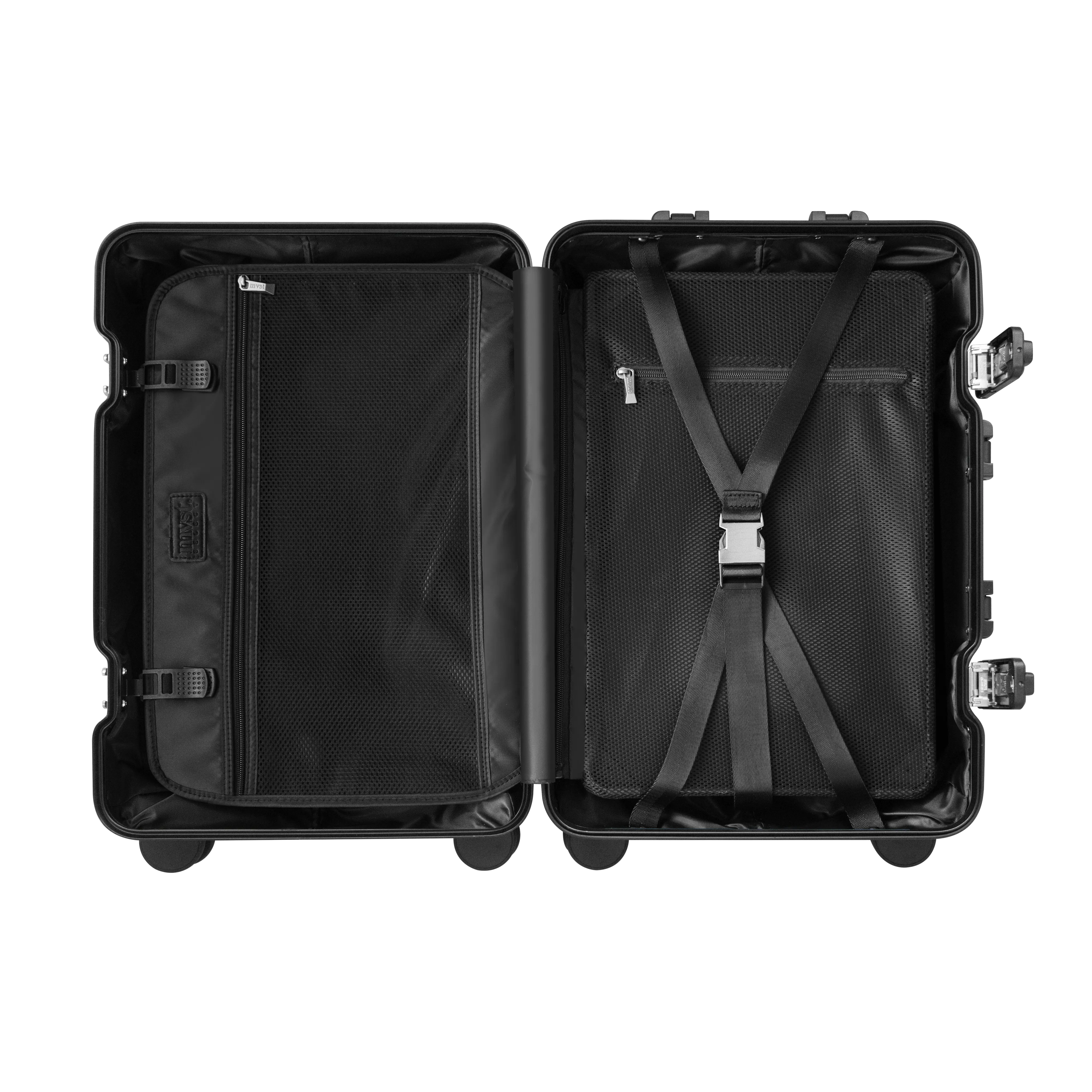 TREK Aluminum Suitcase Black