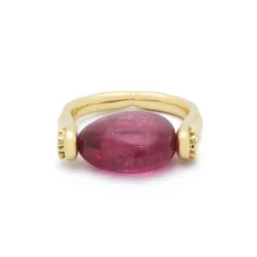 Tumbler Ring Pink Tourmaline