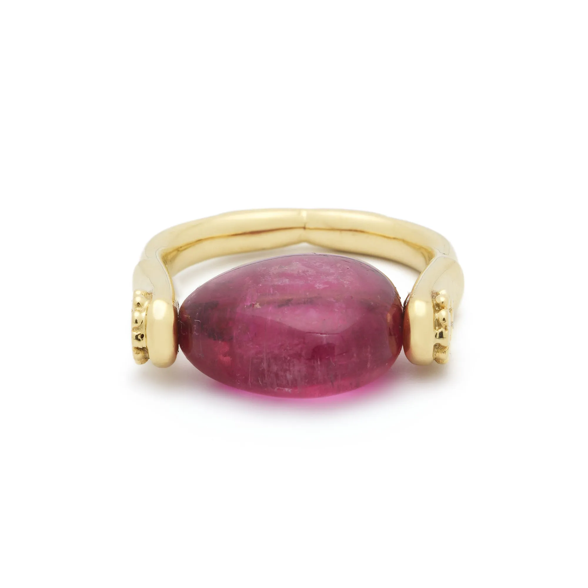 Tumbler Ring Pink Tourmaline