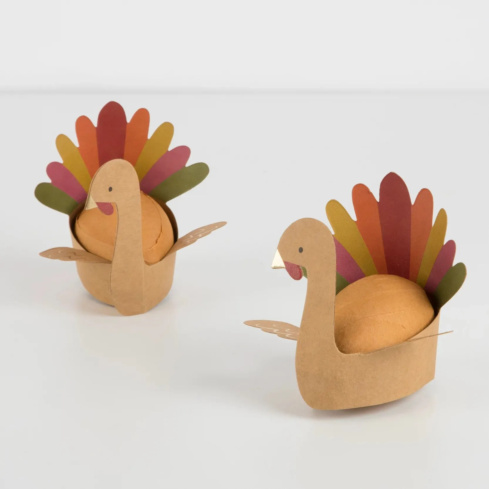 Turkey Surprise Balls, Set of 3 Meri Meri Wrapped Thanksgiving Surprise Ball with Prizes