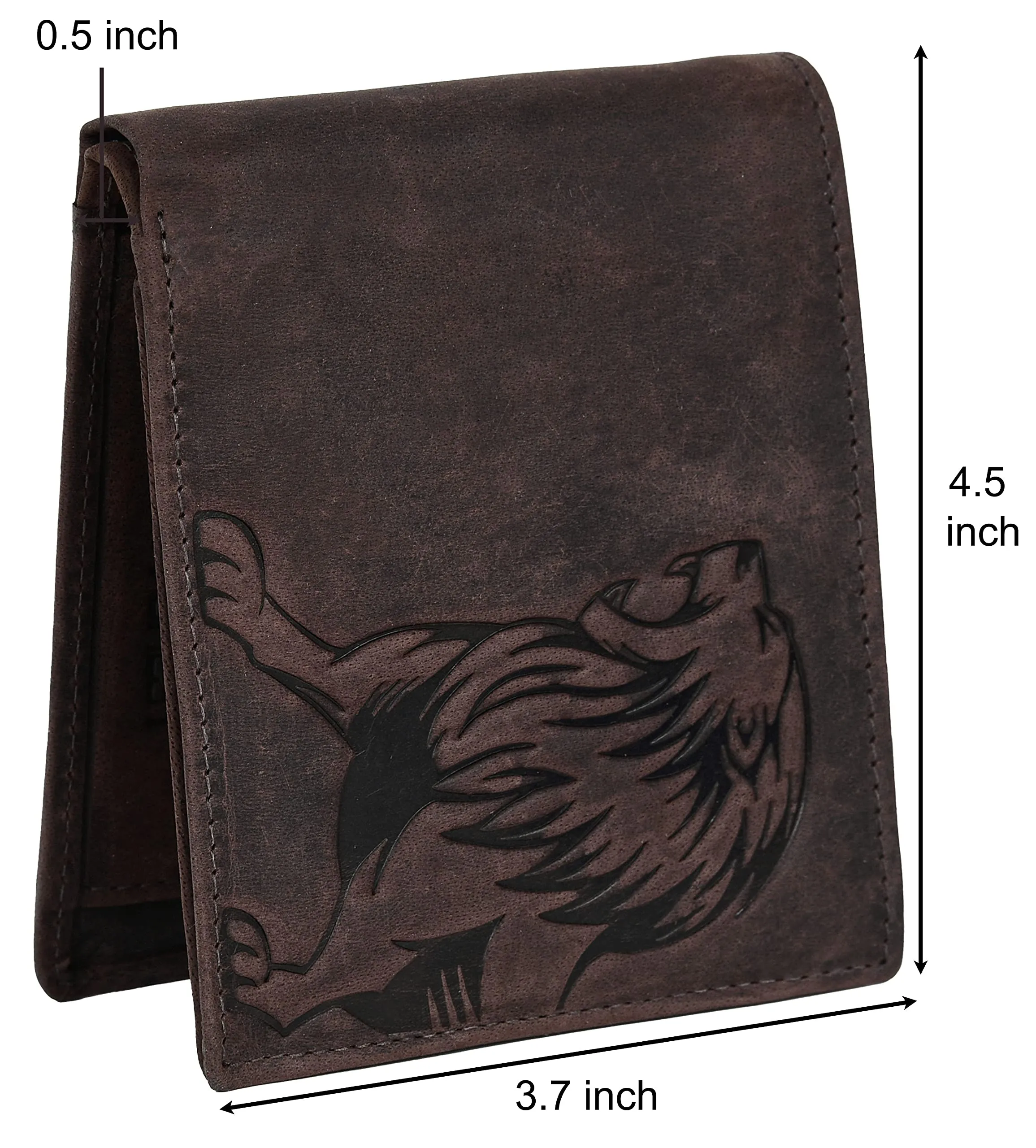 URBAN FOREST Leo Vintage Brown Leather Wallet for Men