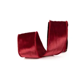 Velvet Ribbon 2.5 Inch - Cranberry