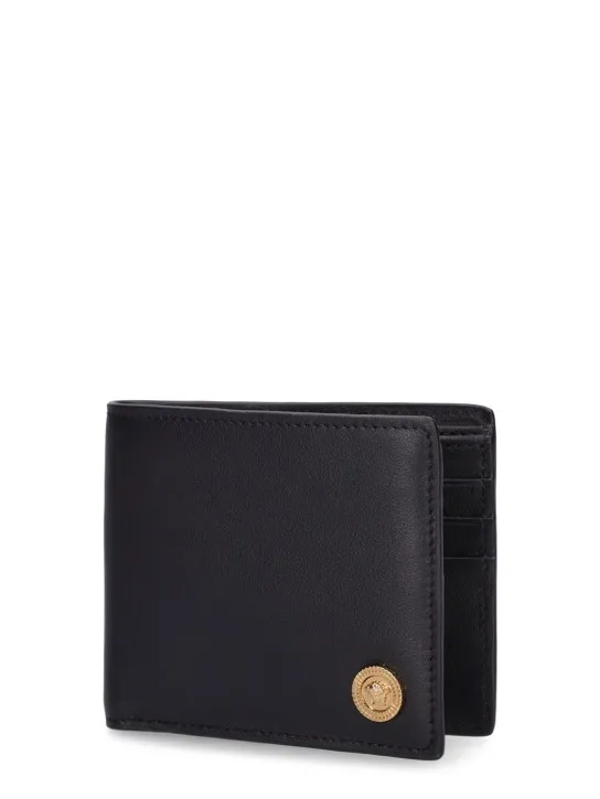 Versace   Leather logo bifold wallet 