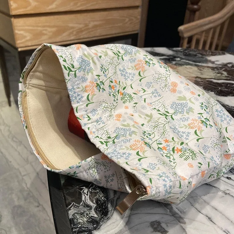 Vintage Floral Cotton Makeup Storage Bag from Mainland China