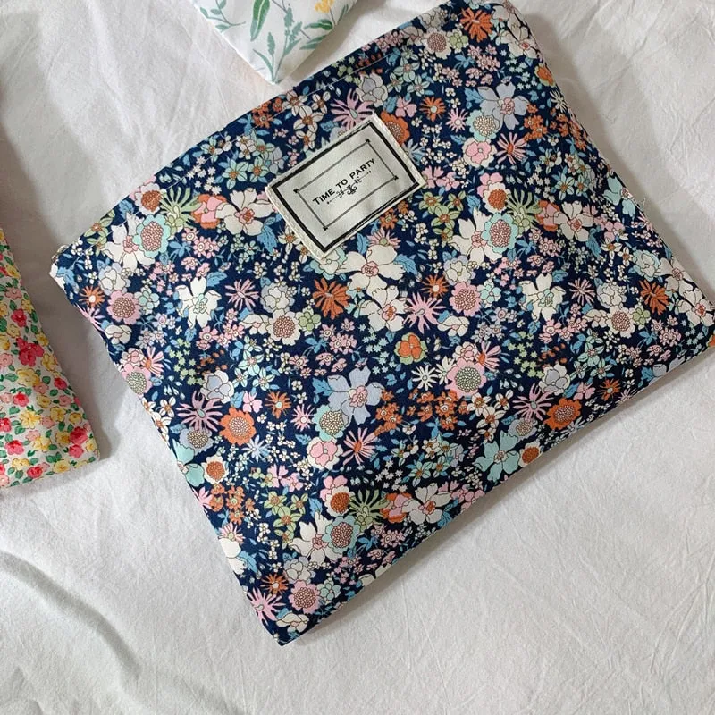 Vintage Floral Cotton Makeup Storage Bag from Mainland China