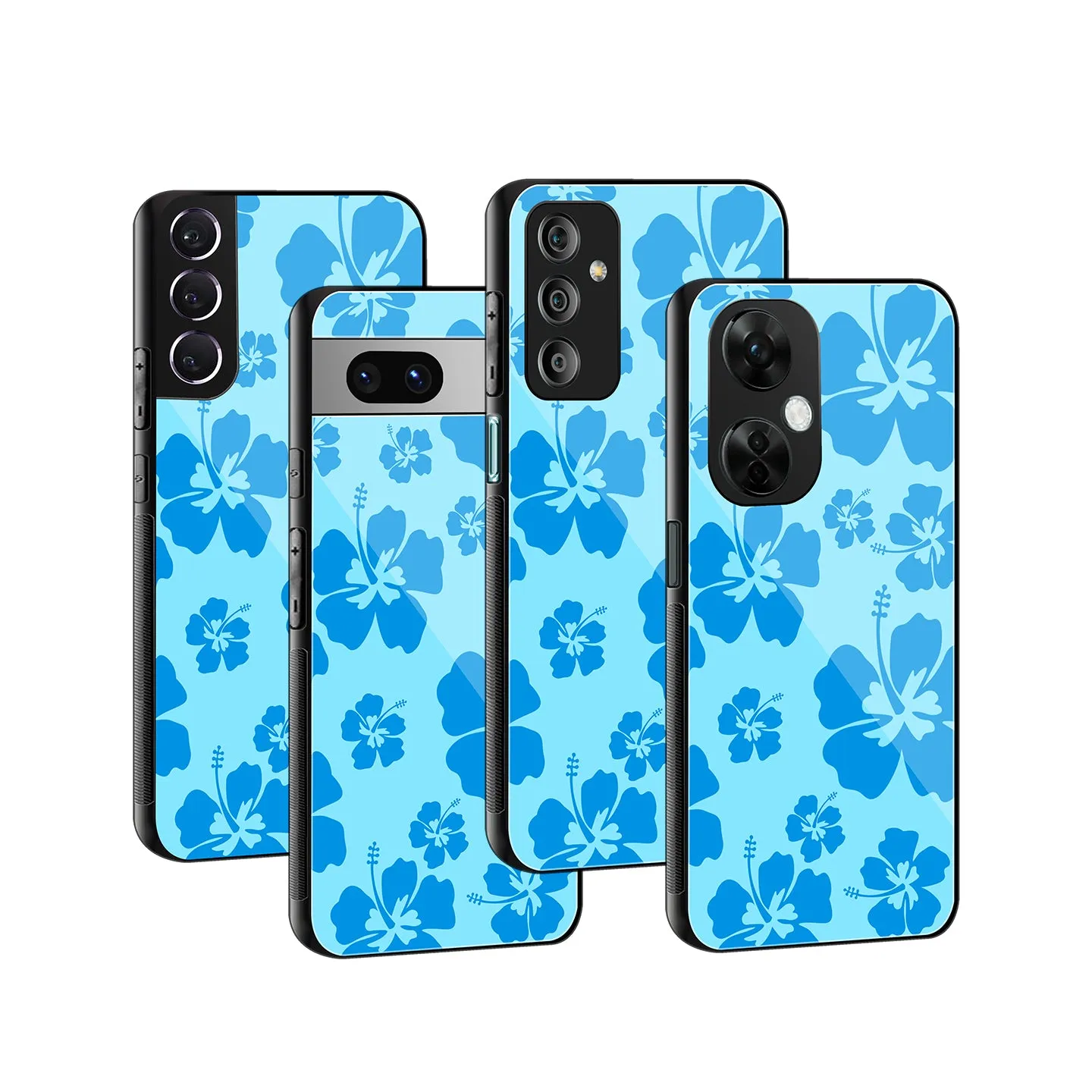 Wildflower Blue Phone Cover | Glass Case