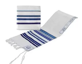 Wool Bnai Ohr Tallit Set 18quot; x 72quot;