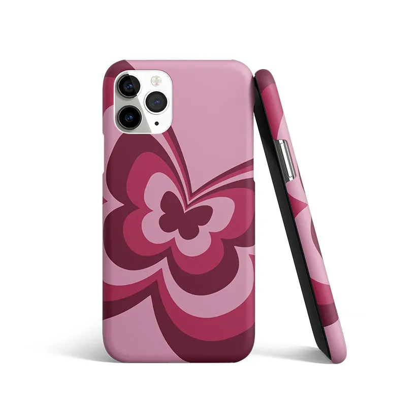 Y2K Magenta Butterfly Phone Cover | Matte Case